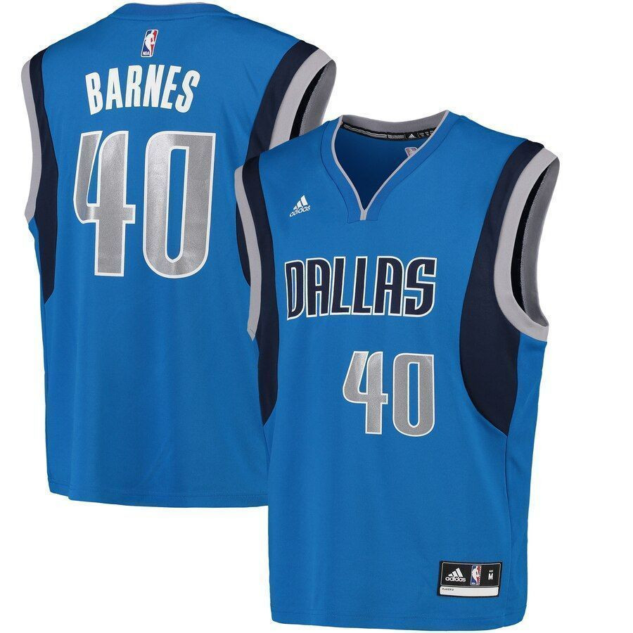 Harrison Barnes Dallas Mavericks Jersey - Blue - JS289
