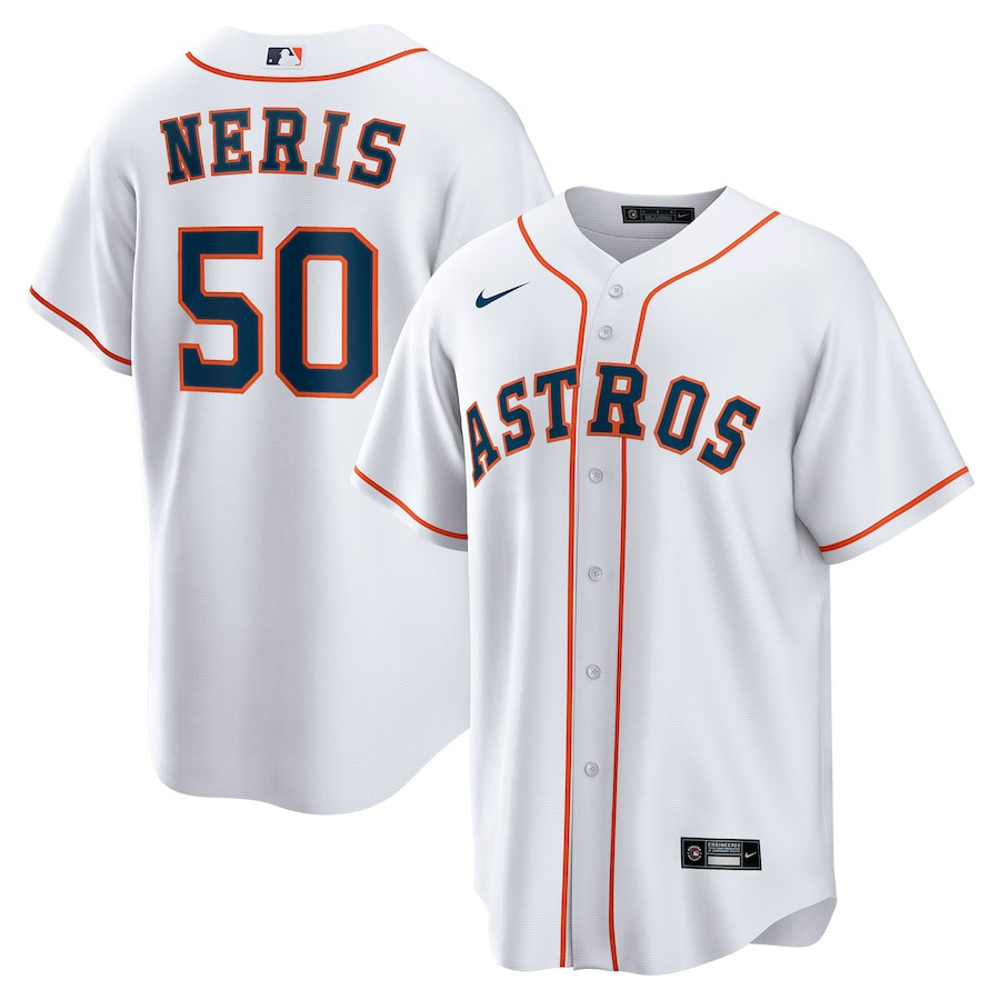 HÃ©ctor Neris 50 Houston Astros Home Men Jersey - White