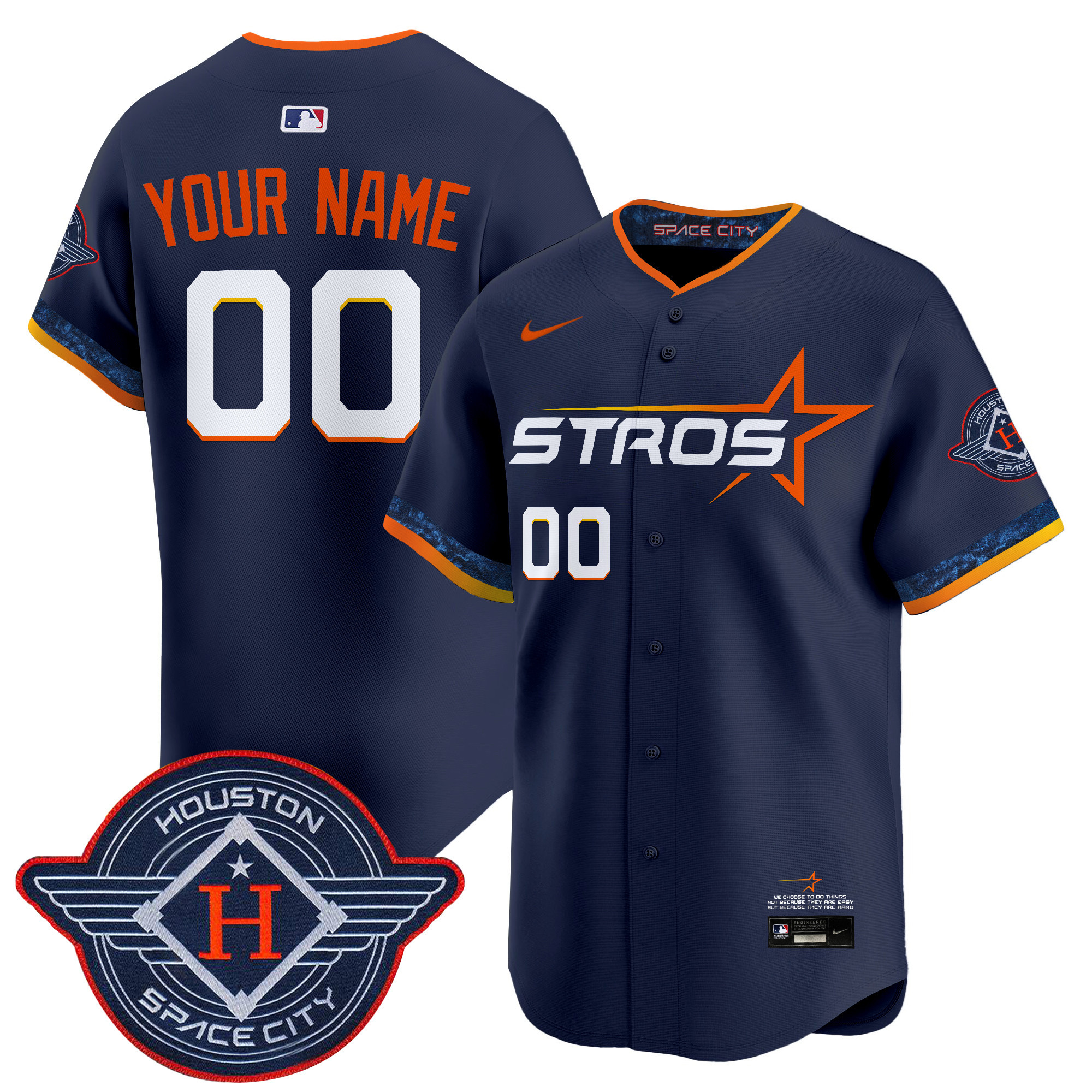 Houston Astros 2025 City Connect Vapor Premier Limited Custom Jersey
