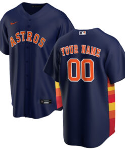 Houston Astros Alternate Custom Men Jersey - Navy
