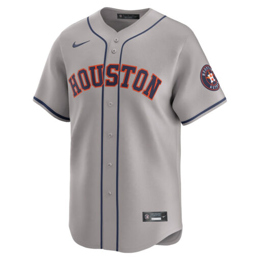 Houston Astros Away Limited Men Jersey - Gray - Image 2
