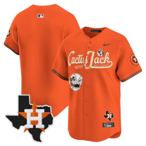 Houston Astros Cactus Jack Foundation Fall Classic Black Limited Jersey - Men - Image 3