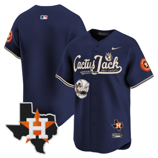 Houston Astros Cactus Jack Foundation Fall Classic Black Limited Jersey - Men - Image 6