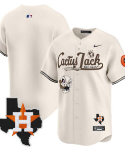 Houston Astros Cactus Jack Foundation Fall Classic Black Limited Jersey - Men