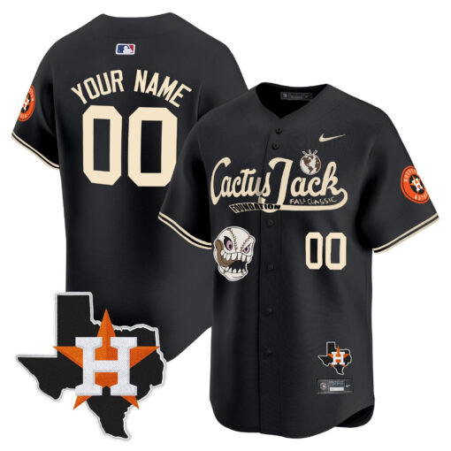Houston Astros Cactus Jack Foundation Fall Classic Limited Jersey - Men, Customized  - Image 6