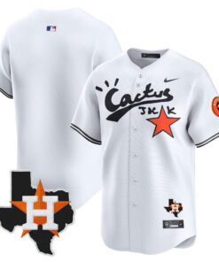 Houston Astros Cactus Jack Houston Patch Limited Jersey - Men, White 