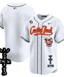 Houston Astros Cactus Jack Patch V2 Men Jersey - White