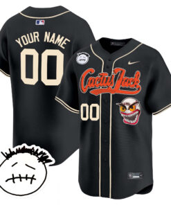 Houston Astros Cactus Jack Patch V3 Custom Men Jersey - Black