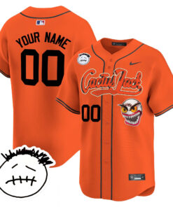 Houston Astros Cactus Jack Patch V3 Custom Men Jersey - Orange