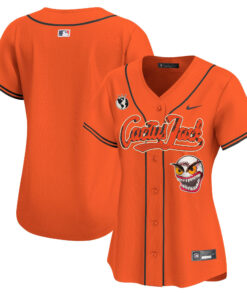 Houston Astros Cactus Jack Patch Women Jersey - Orange