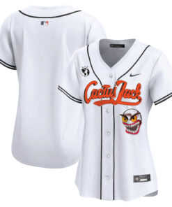 Houston Astros Cactus Jack Patch Women Jersey - White