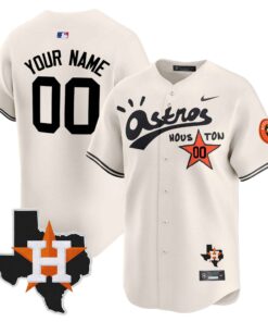 Houston Astros Cactus Jack Style Vapor Premier Limited Custom Jersey - Stitched - Jersey AZ