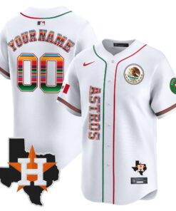 Houston Astros Mexico Vapor Premier Limited Custom Jersey V4