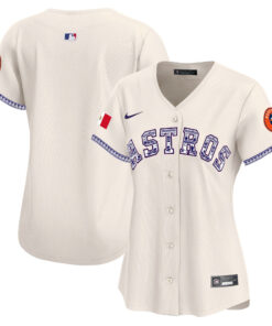 Houston Astros Mexico Women Jersey - Cream