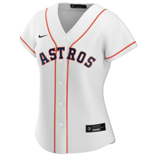 Houston Astros Women's Home Custom Jersey - White - Image 2