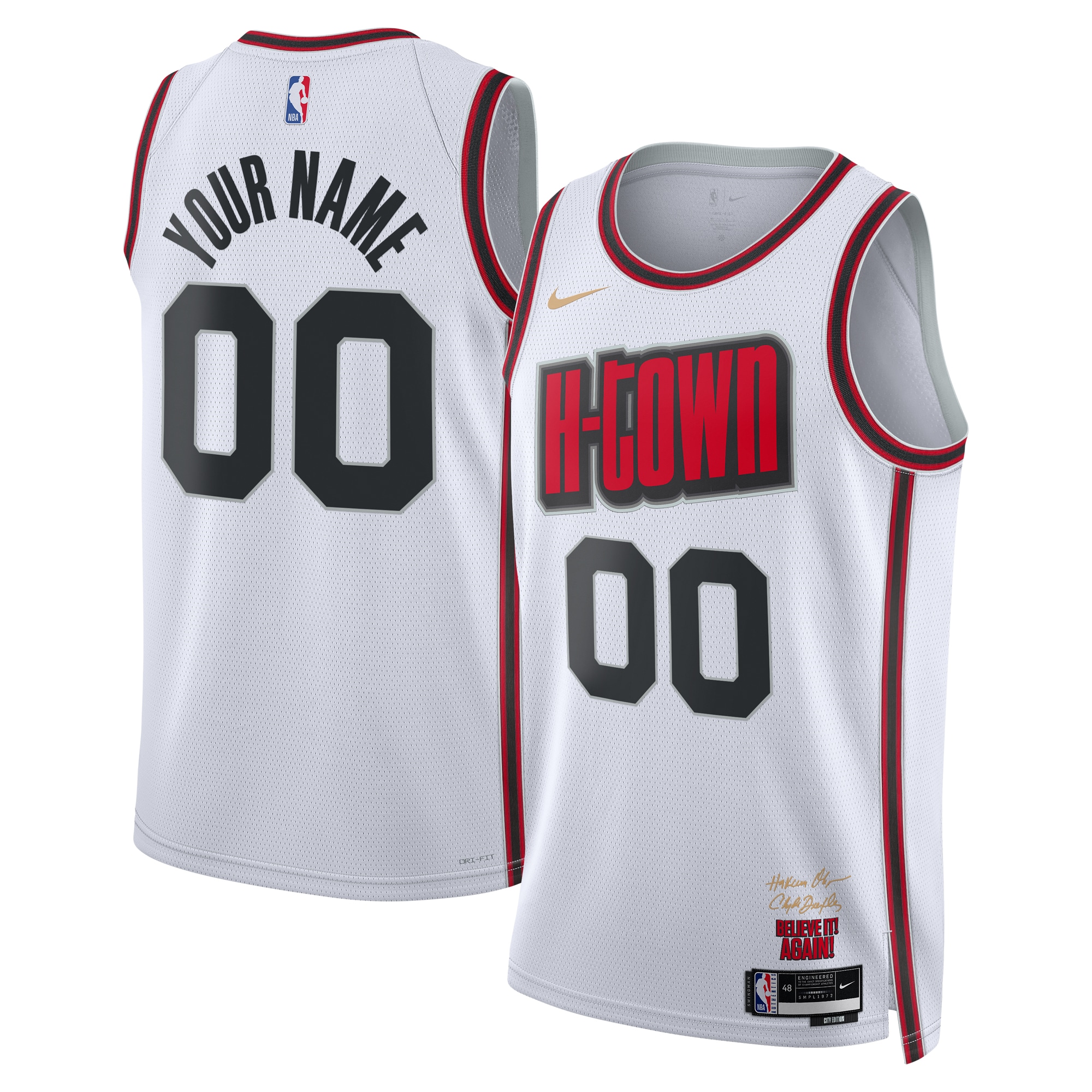 Houston Rockets City Edition Swingman Jersey 2024 - Custom - Unisex - JS699