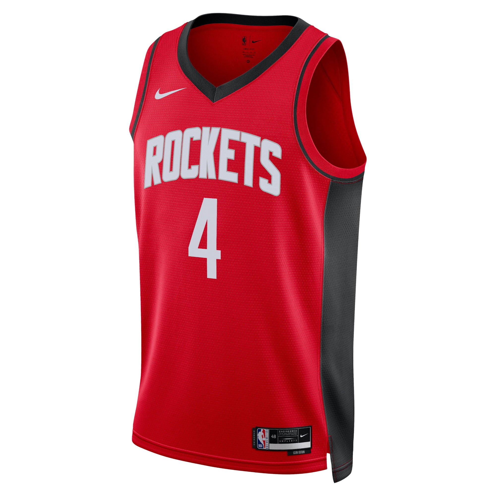 Houston Rockets Icon Edition Swingman Jersey - Red - Jalen Green - Unisex - JS694