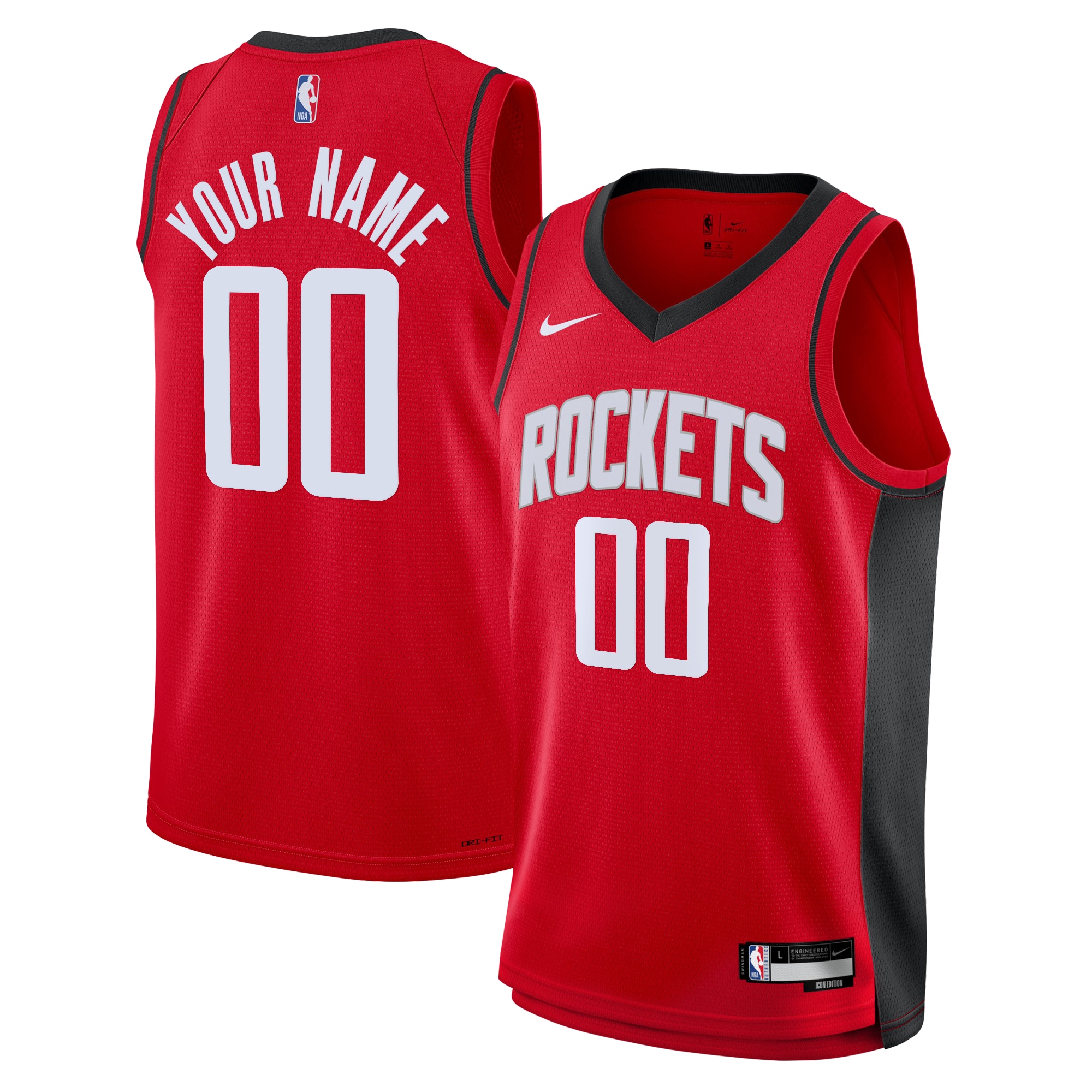 Houston Rockets Icon Swingman Jersey - Custom - Youth - JS716