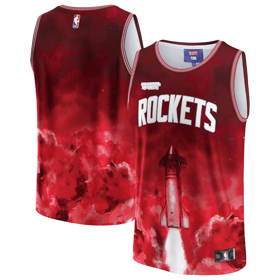 Houston Rockets NBA & KidSuper Studios Unisex Hometown Jersey - Red - JS268