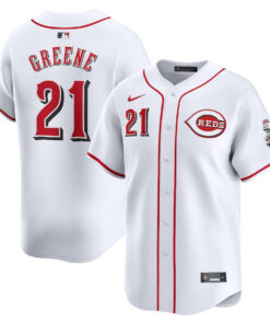 Hunter Greene 21 Cincinnati Reds Home Limited Player Men Jersey - White