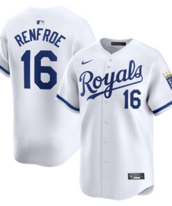 Hunter Renfroe 16 Kansas City Royals Home Limited Men Jersey - White