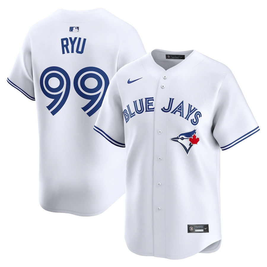 Hyun Jin Ryu 99 Toronto Blue Jays Home Limited Player Men Jersey - White
