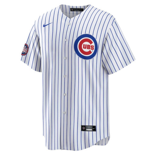 Ian Happ 8 Chicago Cubs 2025 MLB World Tour: Tokyo Series Home Player Men Jersey - White - Image 2