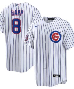 Ian Happ 8 Chicago Cubs 2025 MLB World Tour: Tokyo Series Home Player Men Jersey - White