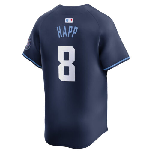 Ian Happ 8 Chicago Cubs City Connect Limited Men Jersey - Navy - Image 3