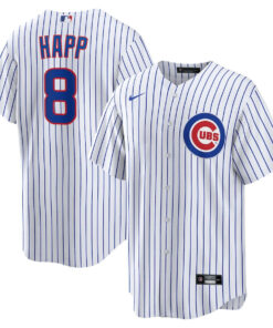 Ian Happ 8 Chicago Cubs Home Men Jersey - White