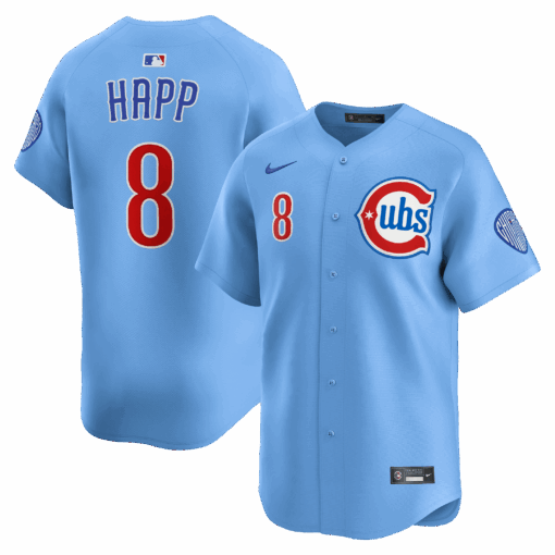 Ian Happ 8 Chicago Cubs Limited Alternate 2 Men Jersey - Baby Blue
