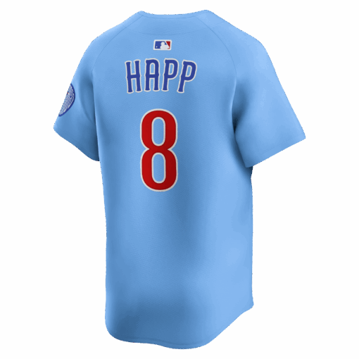Ian Happ 8 Chicago Cubs Limited Alternate 2 Men Jersey - Baby Blue - Image 2