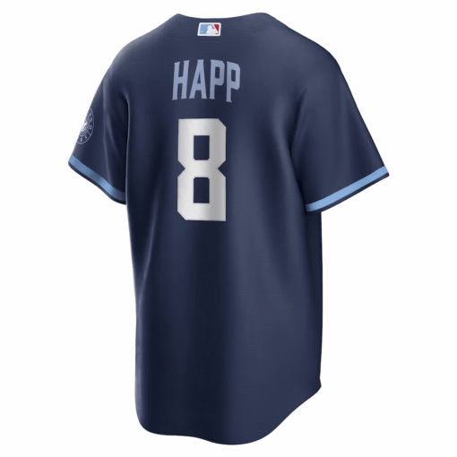 Ian Happ Chicago 8 Chicago Cubs City Connect Men Jersey - Navy - Image 2