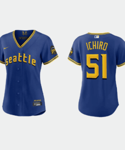 Ichiro Suzuki 51 Seattle Mariners 2023 City Connect Game Jersey - Women's Royal