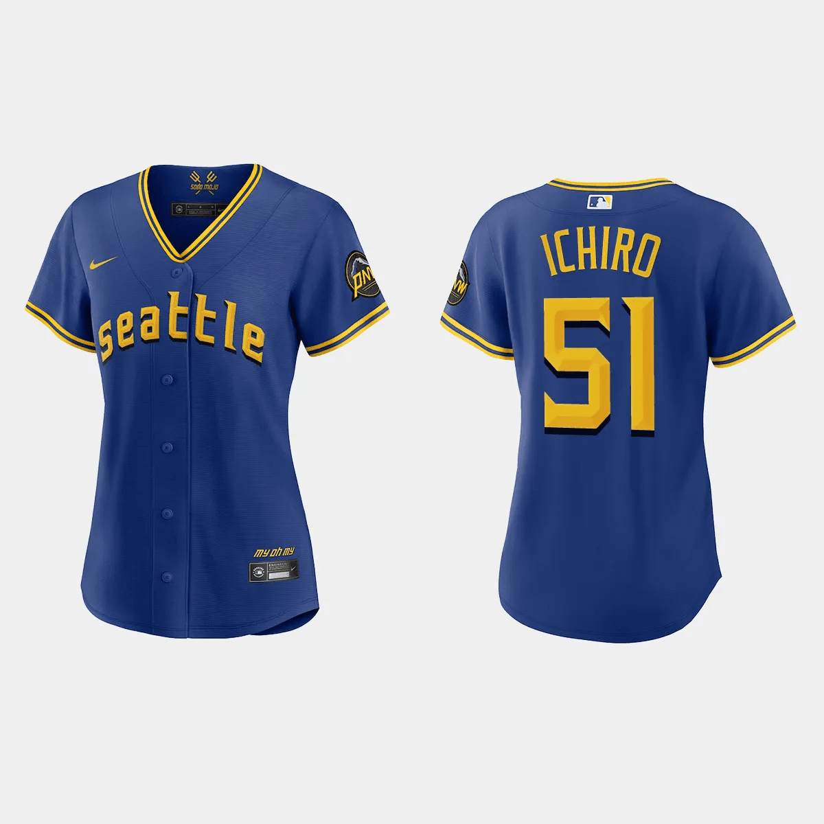 Ichiro Suzuki 51 Seattle Mariners 2023 City Connect Game Jersey - Women's Royal