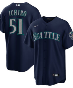 Ichiro Suzuki 51 Seattle Mariners Alternate Men Jersey - Navy