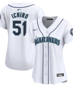 Ichiro Suzuki 51 Seattle Mariners Women Home Limited Player Jersey - White