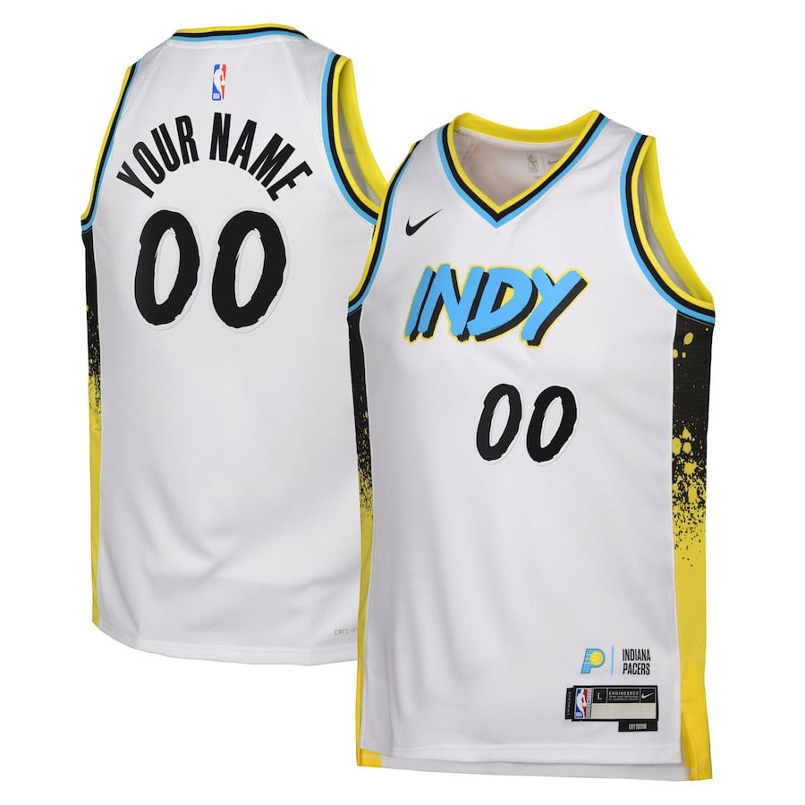 Indiana Pacers 2024/25 Swingman Custom YOUTH Jersey - City Edition - White - JS170