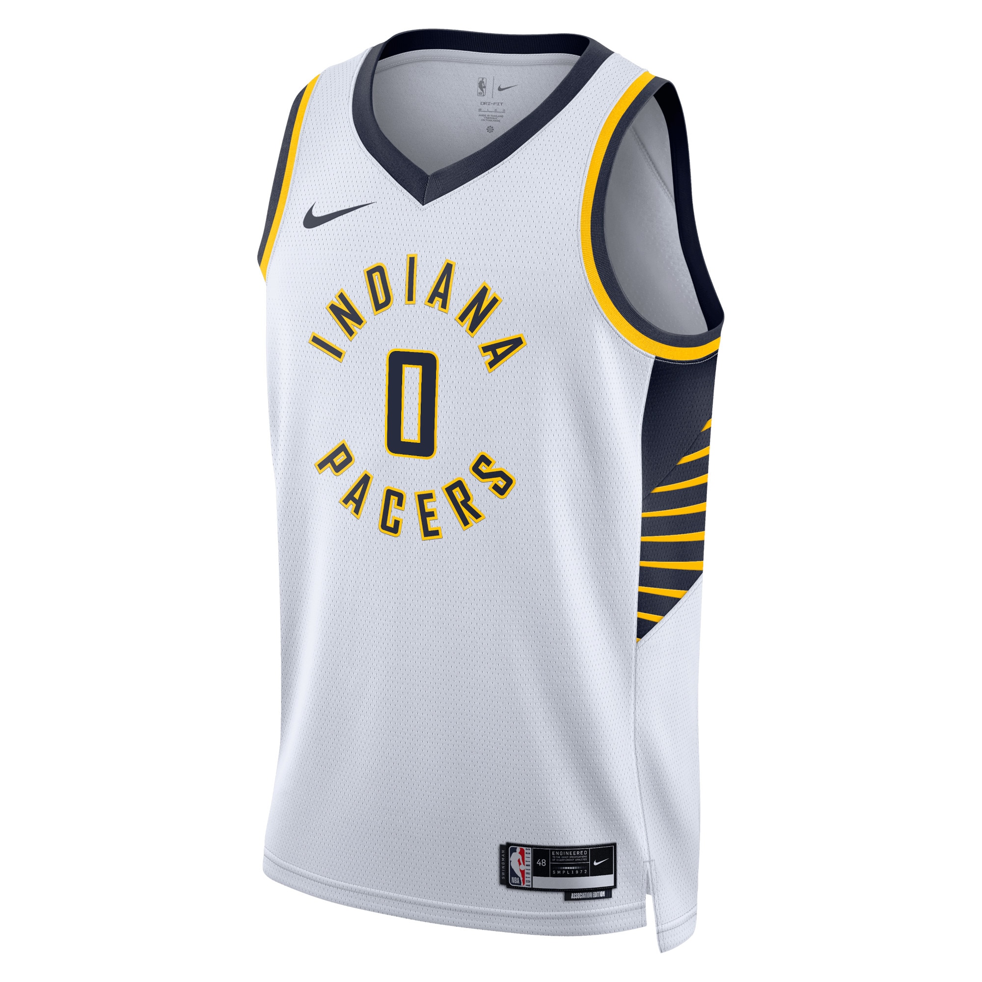 Indiana Pacers Association Edition Swingman Jersey - White - Tyrese Haliburton - Unisex - JS152