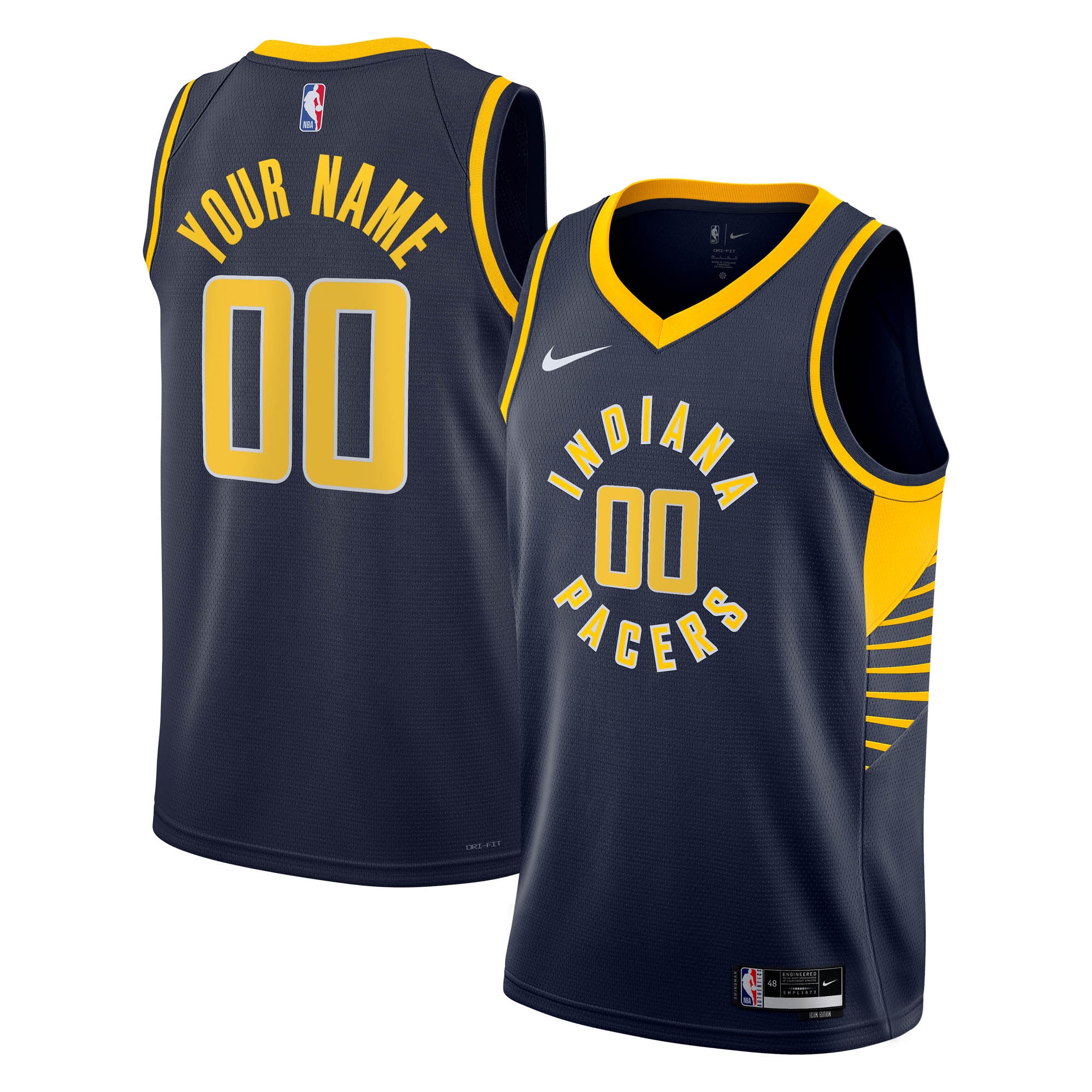 Indiana Pacers Icon Swingman Jersey - Custom - Youth - JS179