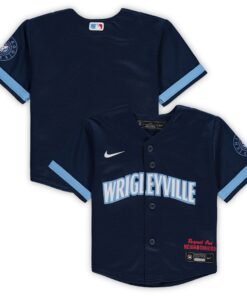 Infant Chicago Cubs Navy MLB City Connect Jersey