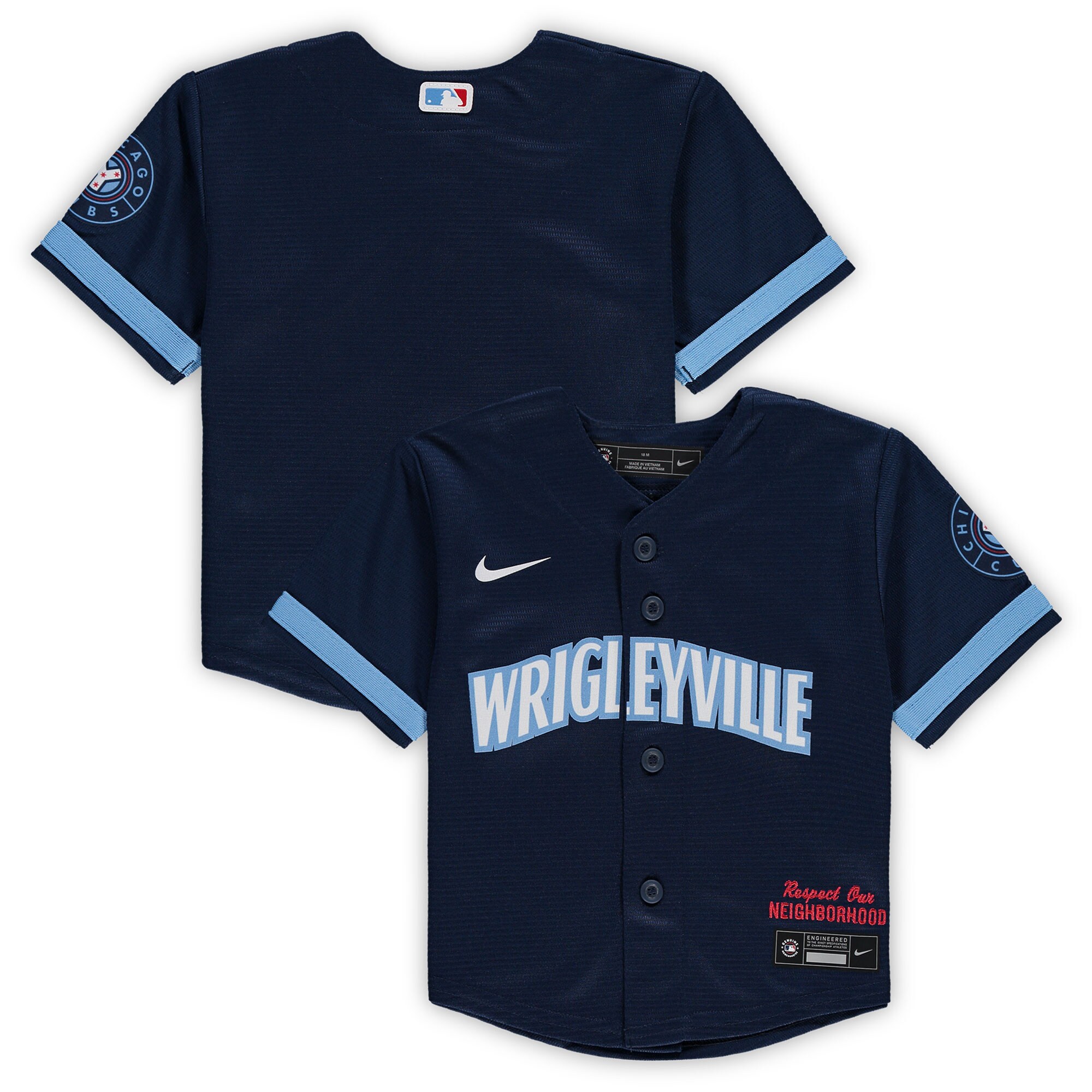 Infant Chicago Cubs Navy MLB City Connect Jersey