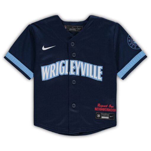 Infant Chicago Cubs Navy MLB City Connect Jersey - Image 2