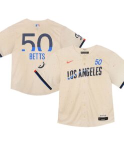 Infant Los Angeles Dodgers Mookie Betts Cream 2024 City Connect Limited Player Jersey