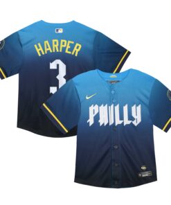Infant Philadelphia Phillies Bryce Harper Blue 2024 City Connect Limited Player Jersey