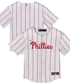 Infant Philadelphia Phillies White Home Jersey