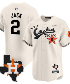 Jack 2 Houston Astros Cactus Jack Limited Jersey Houston Patch - Men