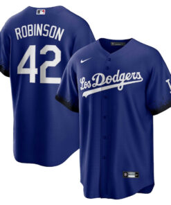 Jackie Robinson 42 Los Angeles Dodgers City Connect Men Jersey - Royal