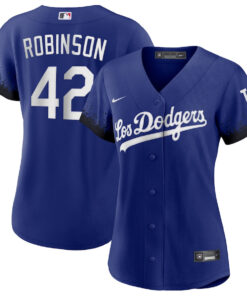 Jackie Robinson 42 Los Angeles Dodgers City Connect Women Jersey - Royal