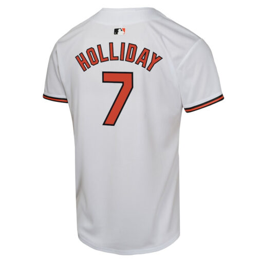Jackson Holliday 7 Baltimore Orioles Home Game YOUTH Jersey - White - Image 3